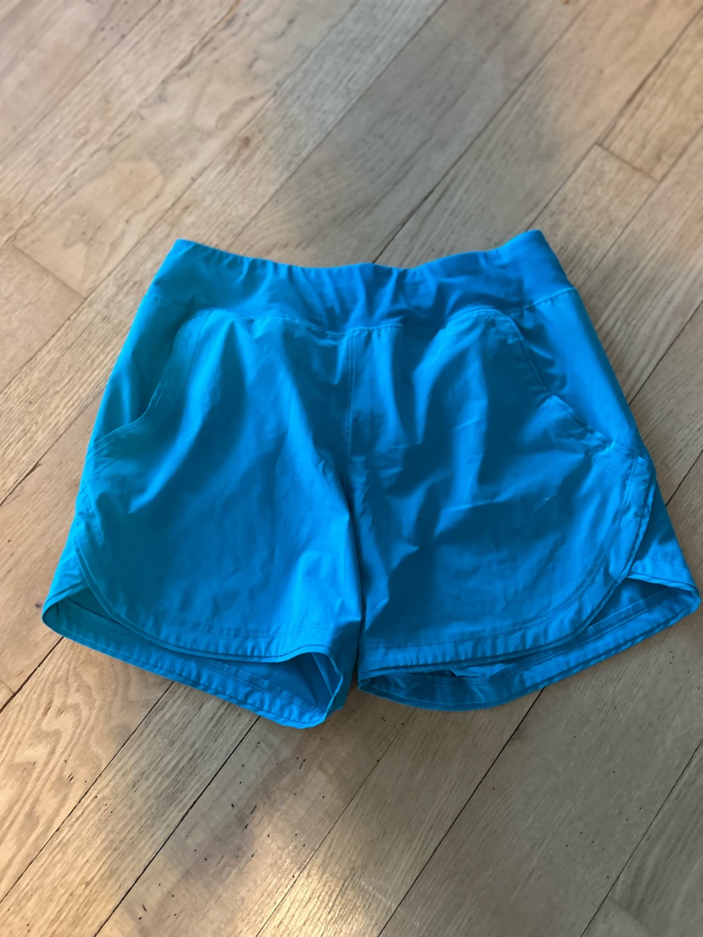 Lands' End Shorts, 5” inseam, Bright Turquoise